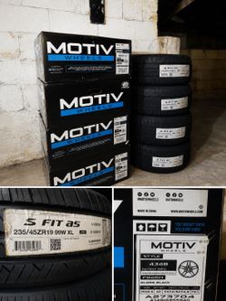 Brand New 19” Motiv Wheels & New Laufenn Tires – Never Mounted