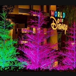Downtown Disney Christmas Trees! X4 RARE