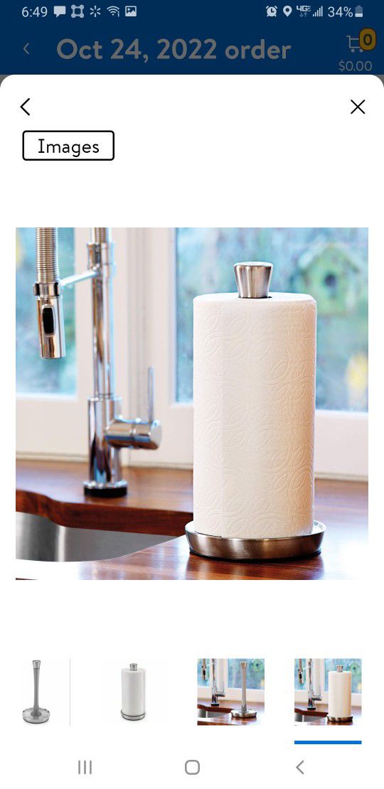  Polder Single-Tear Paper Towel Holder, Kitchen