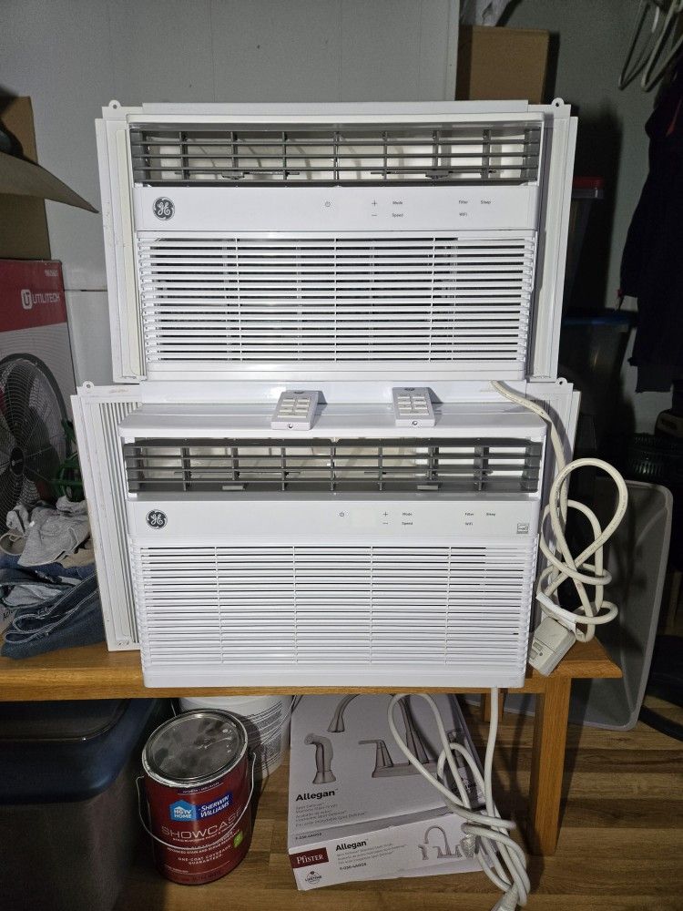 GE 14000 BTU WITH WI-FI. GE 8100 BTU WITH WI-FI AND REMOTES. BASICALLY, BRAND NEW, MAKE ME AN OFFER.