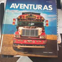 Adventuras Primer Curso De Lengua Espanola