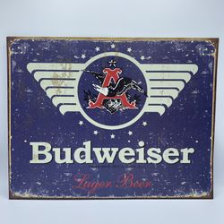 Tin Sign TSN1383 Budweiser 1936 Weathered 16" X 12 1/2