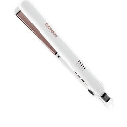Double Ceramic Flat Iron, 1.0-Inch, Straight & Shine, For All Hair Types and Textures, Rose Gold