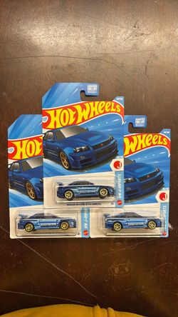 Hot Wheels Nissan Skyline GT-R BNR34 – Lot of 3