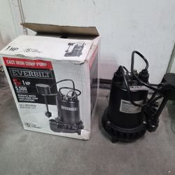 Everbilt Cast Iron Submersible Sump Pump 1 HP 