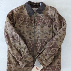 NEW Levi's Men Cotton Canvas Depot Work Jacket, Size Small