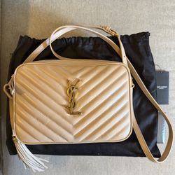 Authentic YSL Saint Laurent Lou Quilted Leather Camera Bag