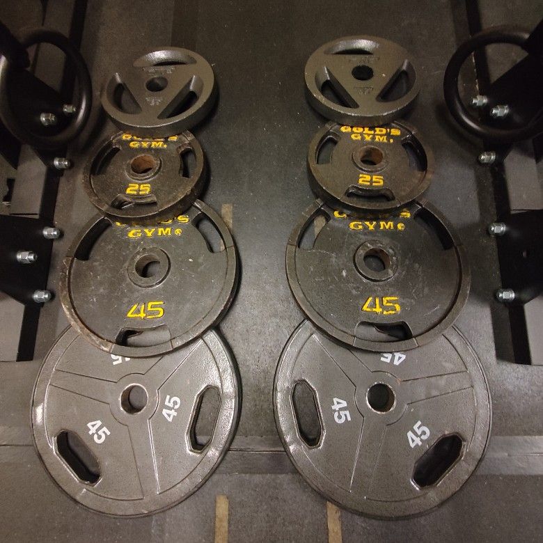 Spare Pairs Of 45lb And 25lb Olympic Weight Plates--