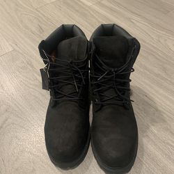 Black Timberland Boots Size 7 Junior