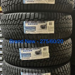 (4) - 275/60/20 Sailun Ice Blazer WSTX Snow Tires