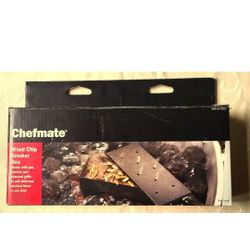 BBQ Smoker Wood Chip  Box Yard Steam Charcoal Gas Electric Grills Never Used