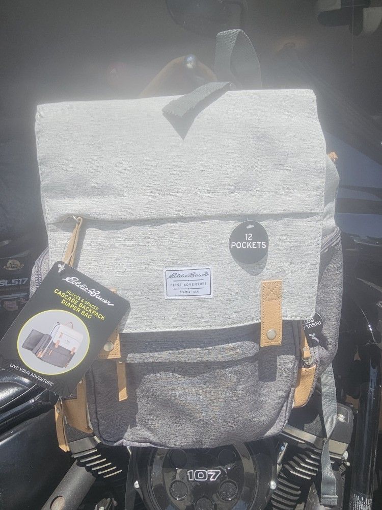 Eddie Bauer Diaper Backpack – First Adventure Series (New)