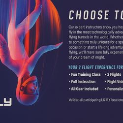 iFLY Indoor Skydiving Voucher – 2 Flights 