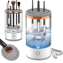 Electric Makeup Brush Cleaner Machine,Automatic Makeup Brush Cleaner,Brushly Pro Cosmetic Makeup Brush Cleaner for All Types of Makeup Brushes,Makeup 