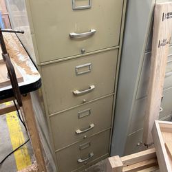 Two Matching HD Four Drawer Filing Cabinets 