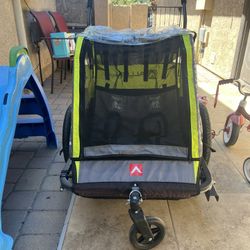 The Allen Sports Deluxe 2-Child Bicycle Trailer & Stroller 