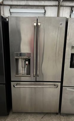 GE 3 Door Stainless Steel Refrigerator
