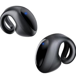 Open Ear Earbuds Lightweight Comfort Clip Wireless Earbuds Sweat Resistant Bluetooth Headphones Sport Headphones for Workouts and Running with Dual Di