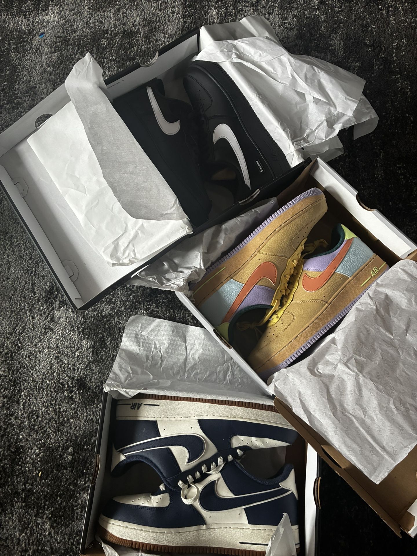 3 Pairs Of AF1s