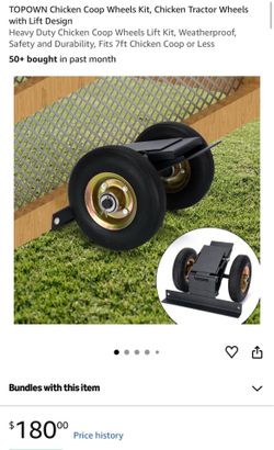 Chicken Coop Wheels Kit, Chicken Tractor Wheels with Lift Design