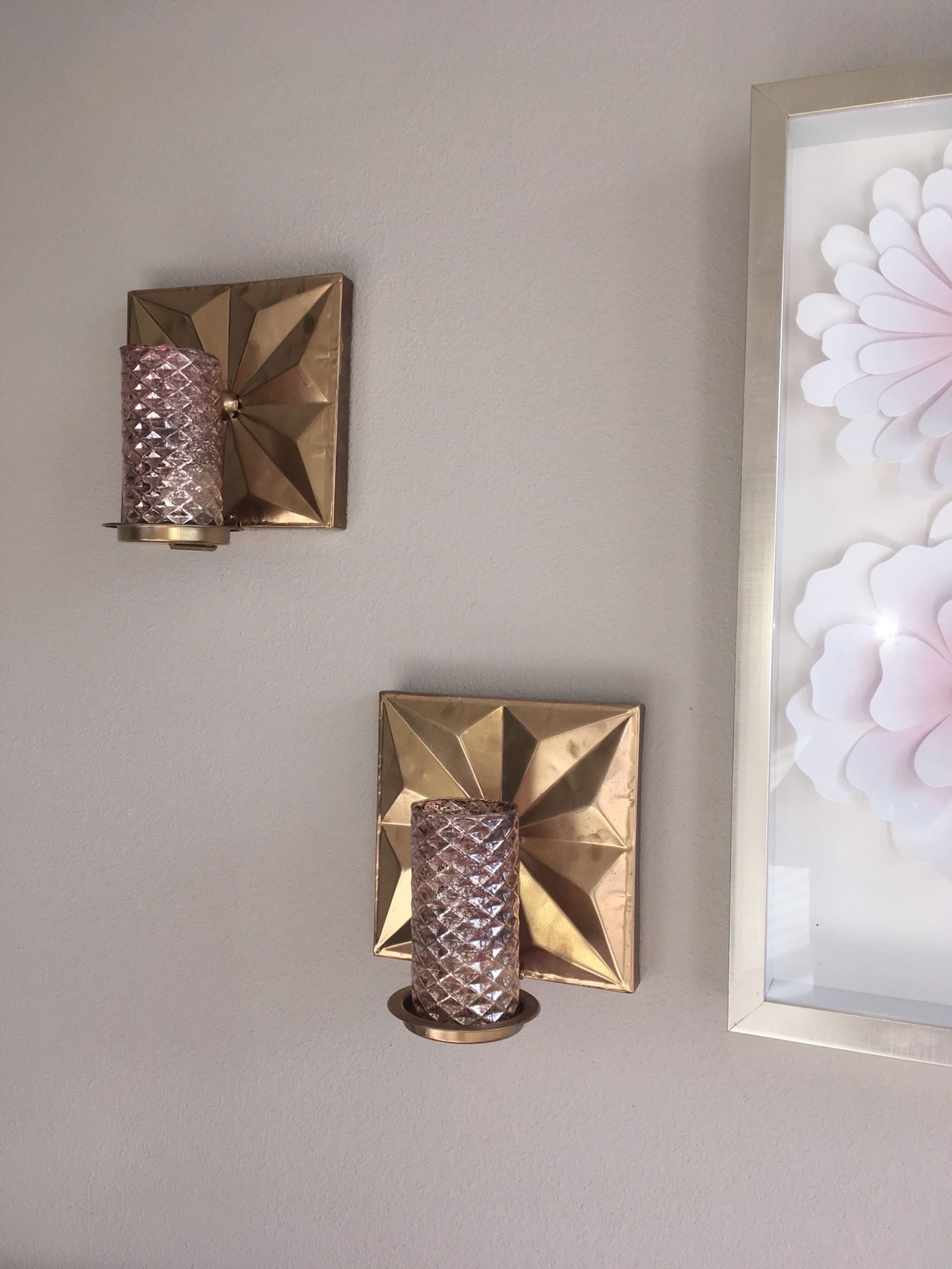 Sconces with candles