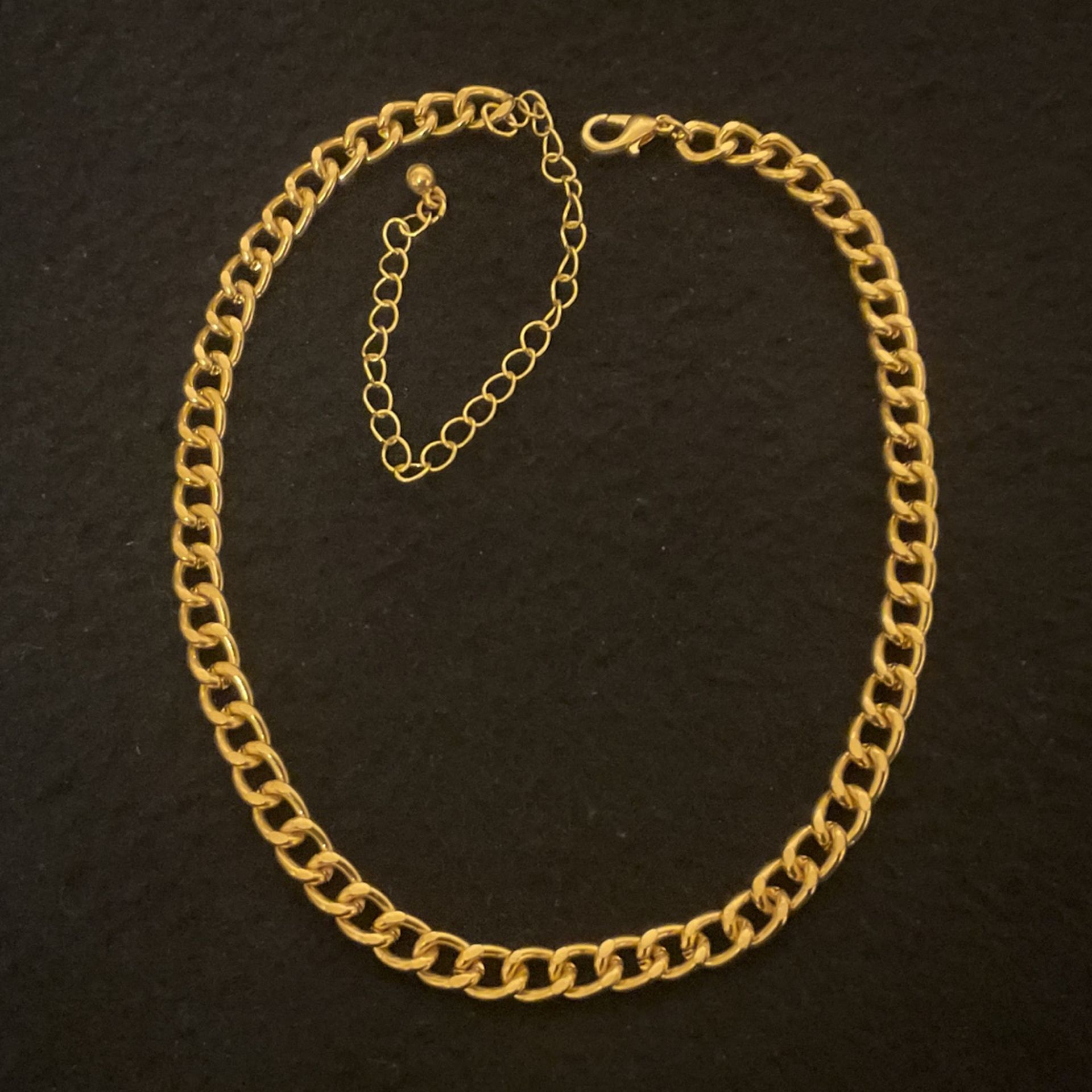 14”-16” Goldtone Chain Necklace/Choker