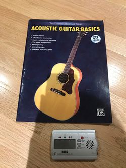 Guitar book and tuner