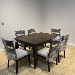 New Brown Kitchen Dining Room Table Set