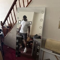 6ft Mirror With Radio, Bluetooth ,Weather And Time