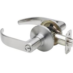 Entry Door Lock, Satin Stainless