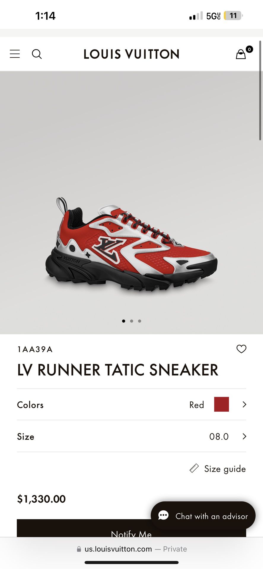 LV RUNNER TATIC SNEAKERS for Sale in Reading, PA - OfferUp