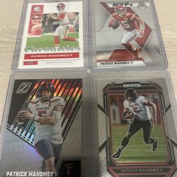 Patrick Mahomes Card Lot Of 4