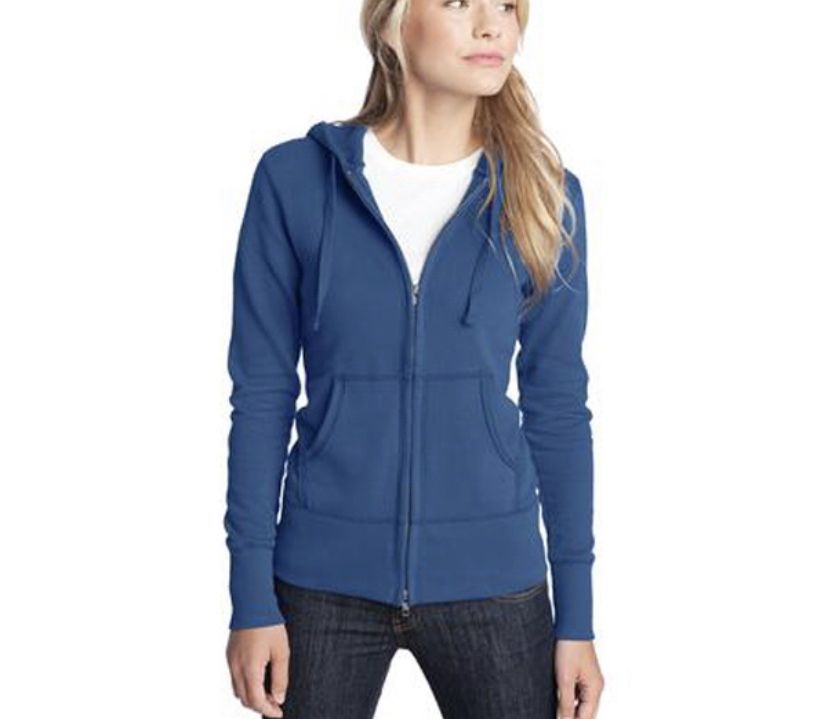 Women’s Blue Zip Up Hoodie Size 4X and Size Small