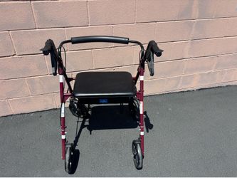 Like New Medline Guardian Basic Steel Heavy-Duty Bariatric Rollator (Model MDS86800XWS)
