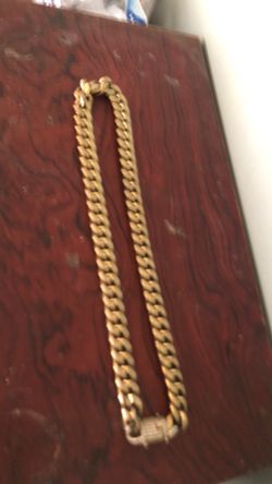14k plated Cuban chain