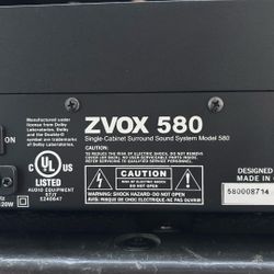 Zvox 580 Single Cabinet Surround Sound System 