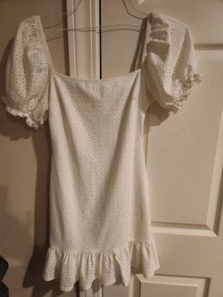 Womens white summer dress