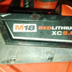 Milwaukee M18 XC 5.0 Red Lithium Battery 