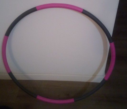 Weighted Hula Hoop (Pink & Gray)