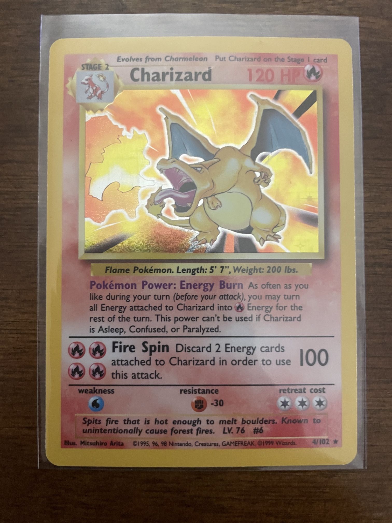 Pokémon Base Set Unlimited Charizard
