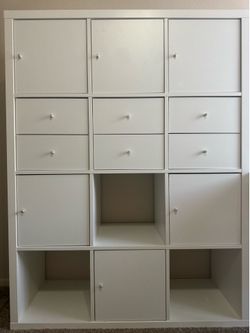 White storage cabinet