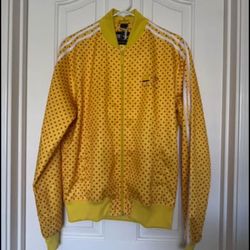 Originals Adidas X Pharrell Williams Jacket Yellow Polka Dot Unisex Medium