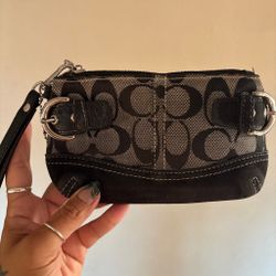 Coach Signature Wristlet Clutch