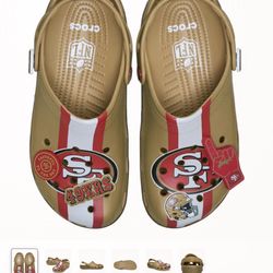 NFL San Francisco 49er crocs