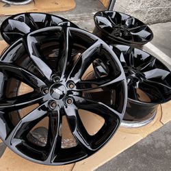 20” FORD EXPLORER SPORT GLOSS BLACK OEM WHEELS RIMS RINES