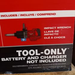 Milwaukee M18 FUEL 18V Lithium-Ion Brushless Cordless 1in. Impact Wrench With D-Handle.  Tool-Only 