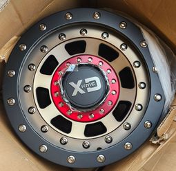 Racing wheels, two, 17" x 9"