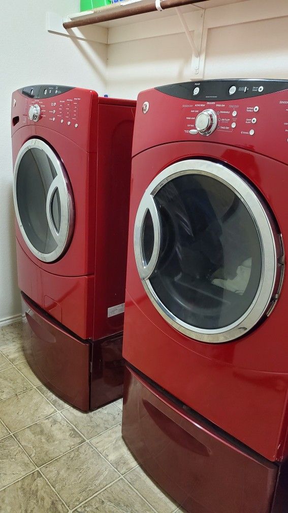 GE Washer/Dryer- Red Edition (Energy Efficient)
