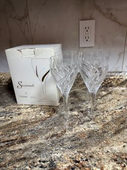 Brand New 48-Pc POLTAR CRYSTAL Slovakia Lead Glassware Set – "Savannah" Line