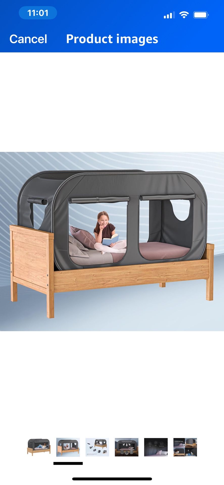 Twin Bed Privacy Tent